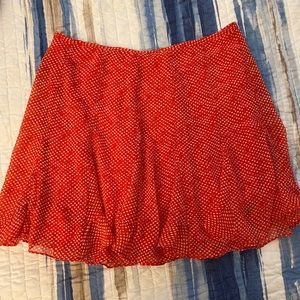 Red skirt with shorts!